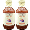 Gourmet Warehouse Sweet Heat BBQ Sauce, Gluten-Free, HFCS-Free, 16 Fl Oz (Pack of 2)