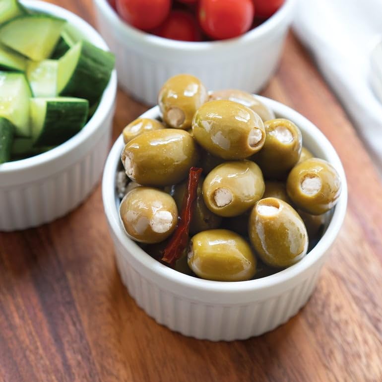 Divina Feta Stuffed Olives, 12.9 oz, 2-Pack, Perfect for Snacks and Appetizers