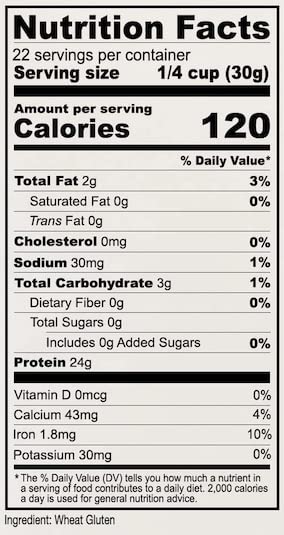 Anthonys Vital Wheat Gluten Flour, High Protein, Vegan, Non-GMO, Keto Friendly, 1.5 lb (24 Ounce)
