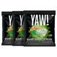 YAW! Baked Baguette Bites, Sour Cream & Onion, Non-GMO, 3 Pack, 9oz, Crunchy Snack
