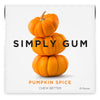 Simply Gum | Pumpkin Spice | Plant- Based Chewing Gum | Pack Of Six (90 Pieces Total) | Synthetic Free + Aspartame Free + Non Gmo
