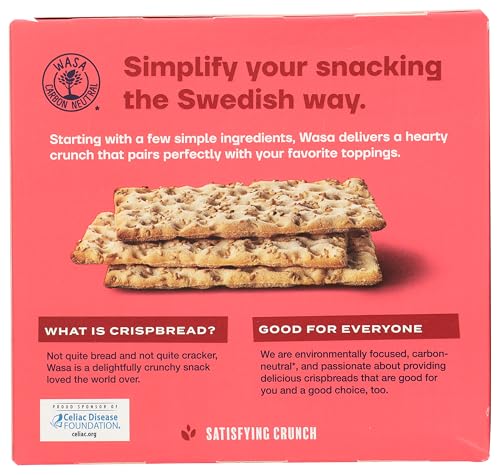 Wasa, Gluten Free Sesame & Sea Salt Crispbread, Net wt. 6.1 Oz (Pack of 1)