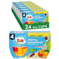 Dole Fruit Bowls Cherry Mixed Fruit in 100% Juice Snacks, 4oz 24 Total Cups, Gluten & Dairy Free, Bulk Lunch Snacks for Kids & A