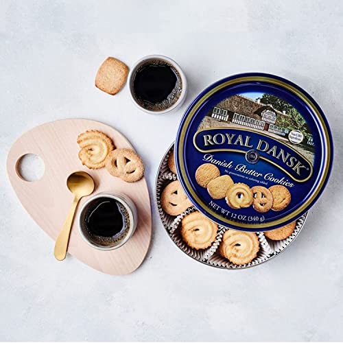 Ragold Danish Butter Cookies, Tin 12oz, Brown, Model OFX53005