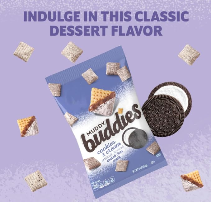 Muddy Buddies Cookies and Cream 4.25 oz (Pack of 7)