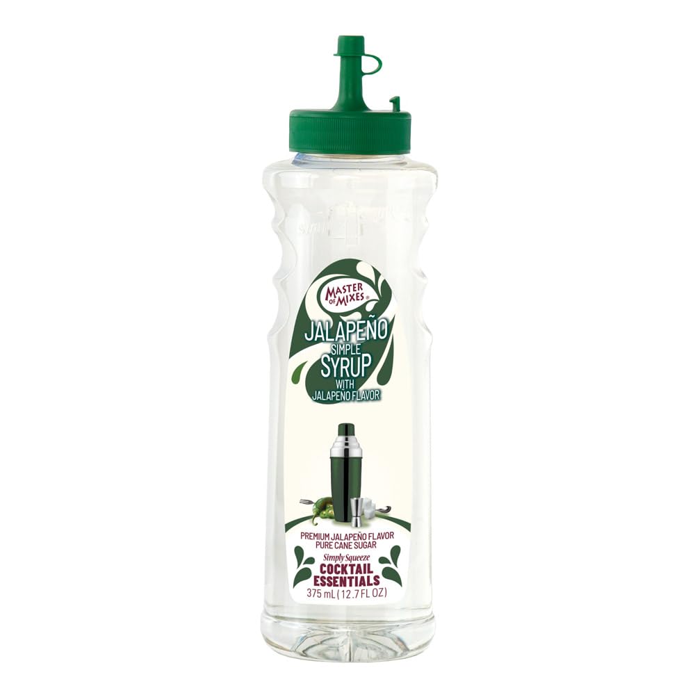 Master Of Mixes Mixed Flavor Essentials Jalapeo Simple Syrup  375 Ml Bottle (12.7 Fl Oz)