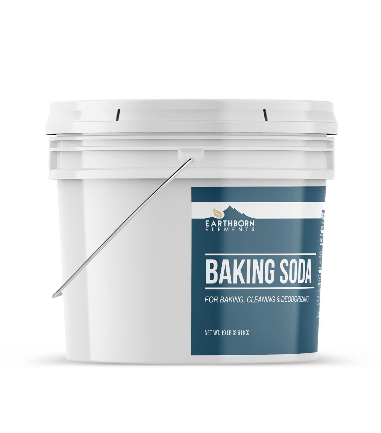 Earthborn Elements Baking Soda - Sodium Bicarbonate for Cooking, Cleaning & Deodorizing - 2 Gallon