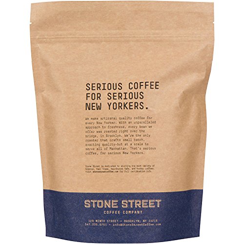 Stone Street Whole Bean Coffee, Medium-Dark Roast, 16 Ounce Bag, Premium 100% Arabica