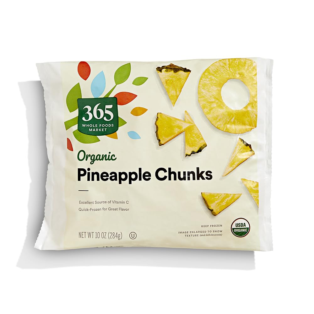365 by Whole Foods Market Organic Pineapple Chunks, 10 OZ