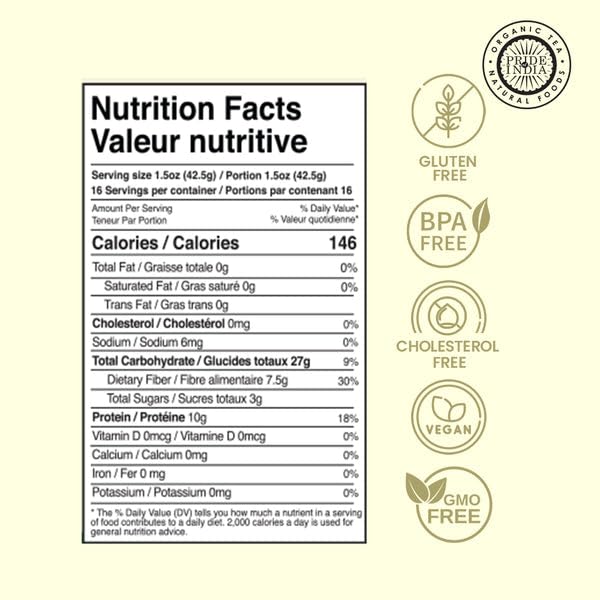 Pride Of India - Pack Of 6 - Indian Split Yellow Mung Lentils - Protein & Fiber Rich Moong Dal, 1.5 Pound Jar