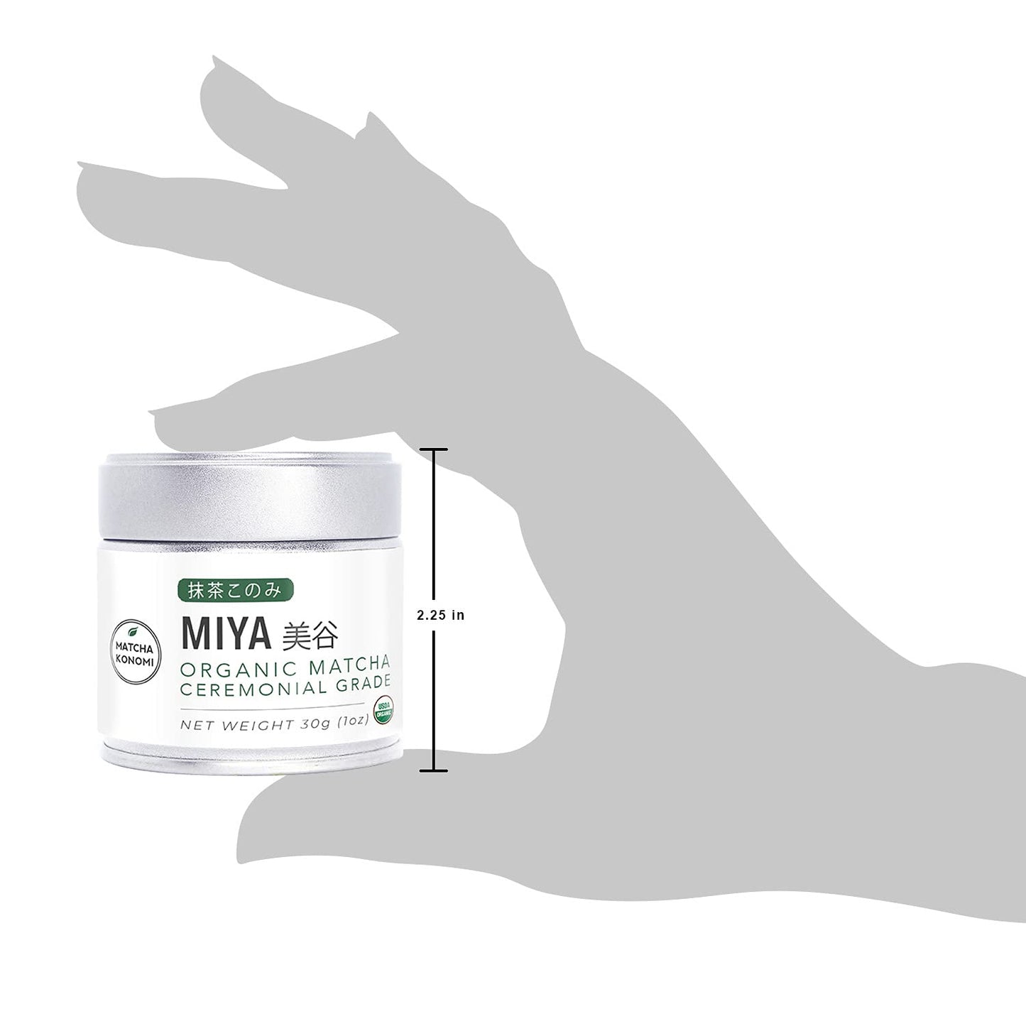 Miya Matcha 30G - Organic Premium Ceremonial Japanese Matcha Green Tea Powder - First Harvest - Zero Sugar - Usda And Koaa Certi