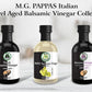M.G. PAPPAS Balsamic Vinegar - Gourmet Italian Vinegar, 8.5 Fl Oz (250ml), No Preservatives, No Added Sugar, No Additives