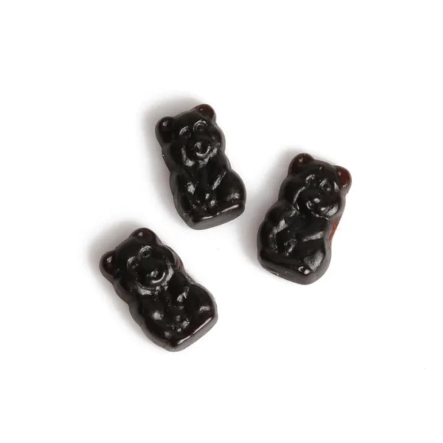 LYZAS SWEETS &   Sugar Free Black Licorice Bears - 2.2 LB Bulk Bag