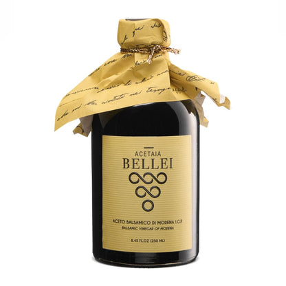 Bellei - Balsamic Vinegar of MODENA IGP Precious Yellow    - Rich and Enveloping, Density 1.24 Gluten-Free - 250 ml / 8.45 fl oz