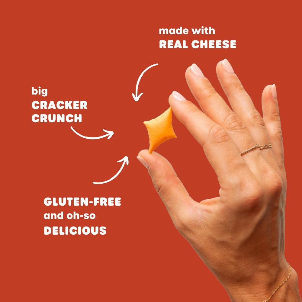 34 Degrees Mates Original Gouda Cheese Crisps - Light & Crispy Cheese Crisps | Gluten-Free, Low Calorie, Healthy Snack For Mature-Themeds & Kids - 4 Pack