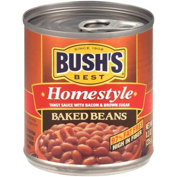 Bush'S Best Baked Beans, Homestyle, 8.3 Oz (Pack Of 24)