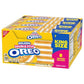 OREO Double Stuf Golden Sandwich Cookies, King Size, 12 Snack Packs (8 Cookies Per Pack)