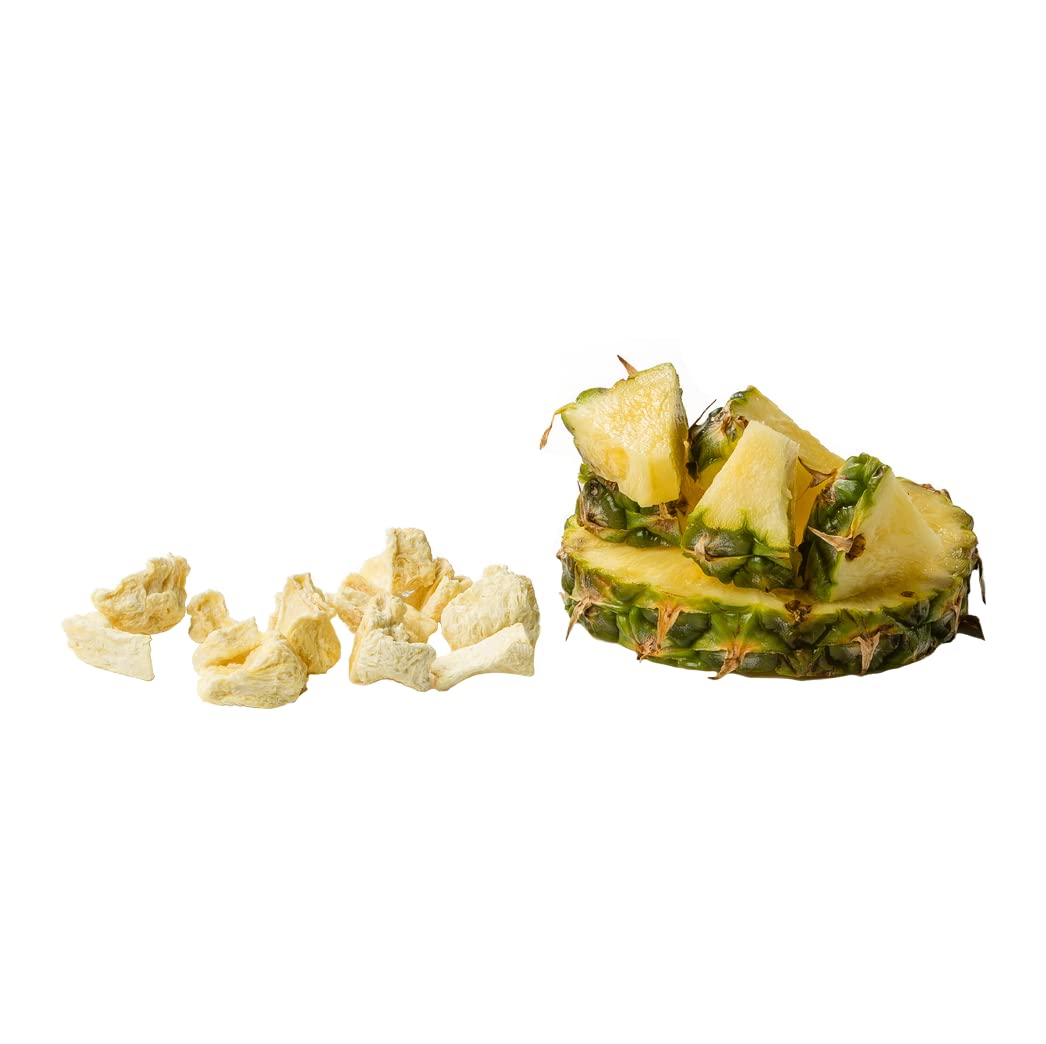 Freeze-Dried Pineapple - 7 Pack - 100% Real Fruit, No Sugar Added, Crunchy & Delicious, Long Shelf Life