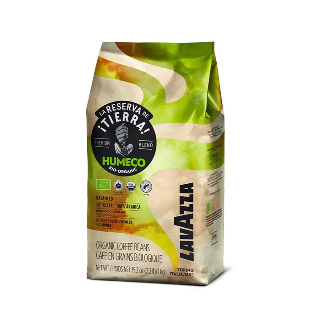Lavazza ¡Tierra! Organic For  T Whole Bean Coffee, Light Roast, 100% Arabica, 2.2 Lb Bag (Pack Of 1)