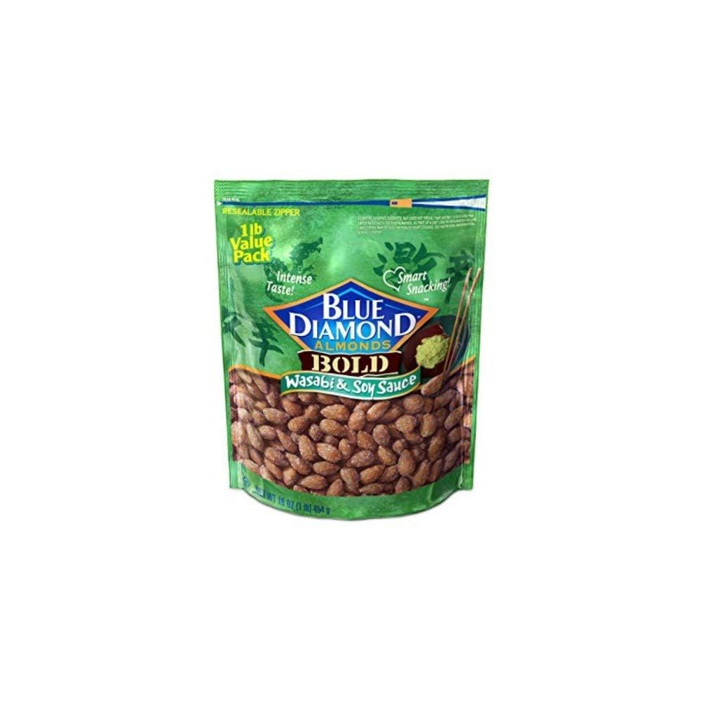 Blue Diamond, Sauce Soy Wasabi Vpck, 16 Oz, (Pack Of 6)