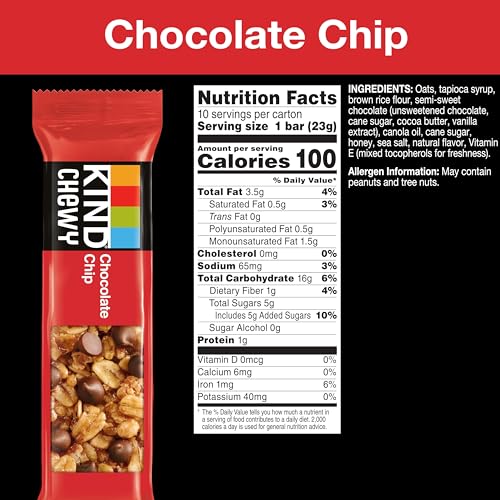 Kind Kids Granola Chewy Bar, Chocolate Chip, 10 Count