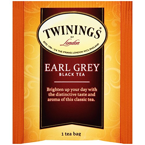 Twinings Earl Grey Individually Wrapped Tea Bags, 25 Count Pack Of 6, Caffeinated Black Tea With Citrus And Bergamot Flavour