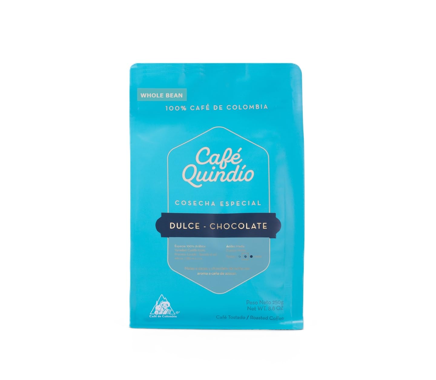 Cafe Quindio Specialty Harvest - 100% Colombian Excelso Arabica Coffee (8.8 Ounce (Pack of 1), Sweet Chocolate Notes)
