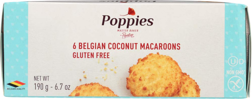 Poppies The Original Traditional Macaroons, Coconut, 6.7 Ounce