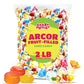 Arcor Fruit-Filled Hard Candy, Assorted Flavors, Bulk Pack 2 Pounds (About 130 Count)