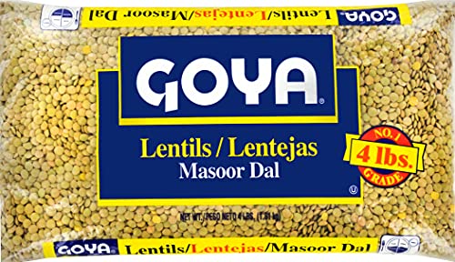 Goya Foods Lentils, Dry, 4 Pound (Pack Of 6)