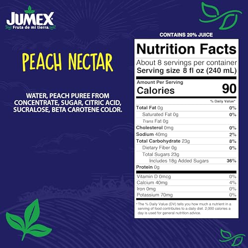 Jumex Peach Nectar, 64 Fl Oz Tetra Pak (Pack Of 8)
