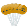 Emory University Secondary Logo Cupcake Picks Toppers Decoration Set of 6
