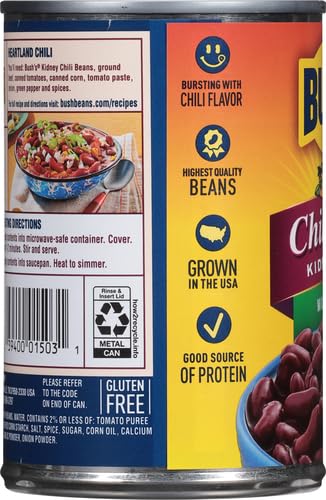 Bushs Best Chili Beans Kidney Beans in Mild Chili Sauce, 16 oz