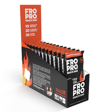 Fropro Snack Bars - Plant Powered Peanut Butter Protein Bars. All-Natural, Gluten-Free, Dairy-Free, Egg-Free, & Non-Gmo | Toaste