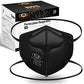 N95 Mask Niosh Approved 60-Pack, Particulate Respirator N95 Face Masks Universal Fit - Individually Wrapped, Black