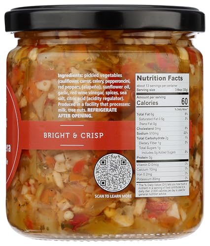 DIVINA Mild Chicago Style Giardiniera  13.7 OZ