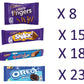 Cadbury & Oreo Biscuit 64 Selection Bulk Box Of Treats 1.8Kg, Hamper, Milk Chocolate Fingers, Time Out, Snack I Sharing Big Biscuit Gift, Family Size, Party, Office Supplies, Lunch Box