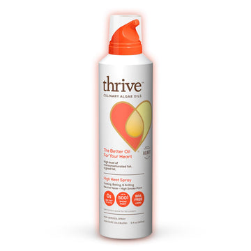 Thrive Cooking Spray - Everyday Algae Oil Culinary Blend, High Heat, 5 fl oz, Heart and Health-Conscious, Rich in Omega-9