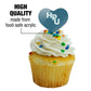 GRAPHICS & MORE Cupcake Picks Set of 6 - Acrylic Heart Toppers - Hawaii Pacific University Design