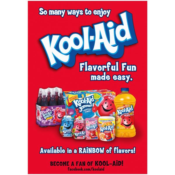 Kool-Aid Cherry Unsweetened Drink Mix, 0.13 oz Packets, Pack of 96