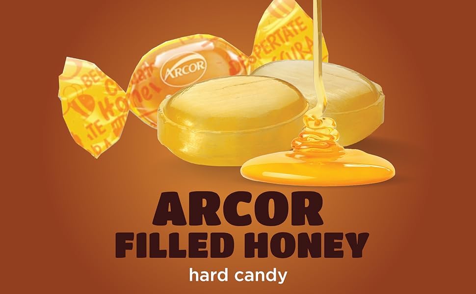 LYZAS SWEETS &   Honey Filled Hard Candy - 6 LB Bulk Bag, Large Size (9 x 13 x 2.87 inches)