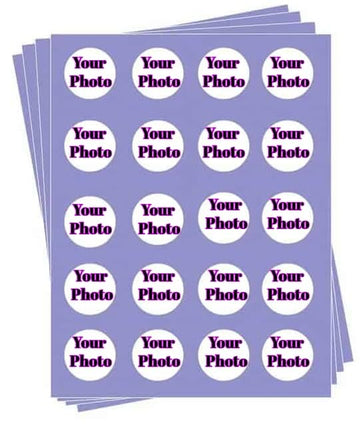 1 Sheet Of 1.875'' Round Pre-Cut Edible Images For Your Cupcakes By Tnct - Create Your Own Photo Cupcakes!