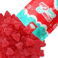 Queen City Candy Cave Sugar Dusted Sweet Heart Cherry Juju Candy, Vibrant Cherry Gummy Hearts (8 Oz)