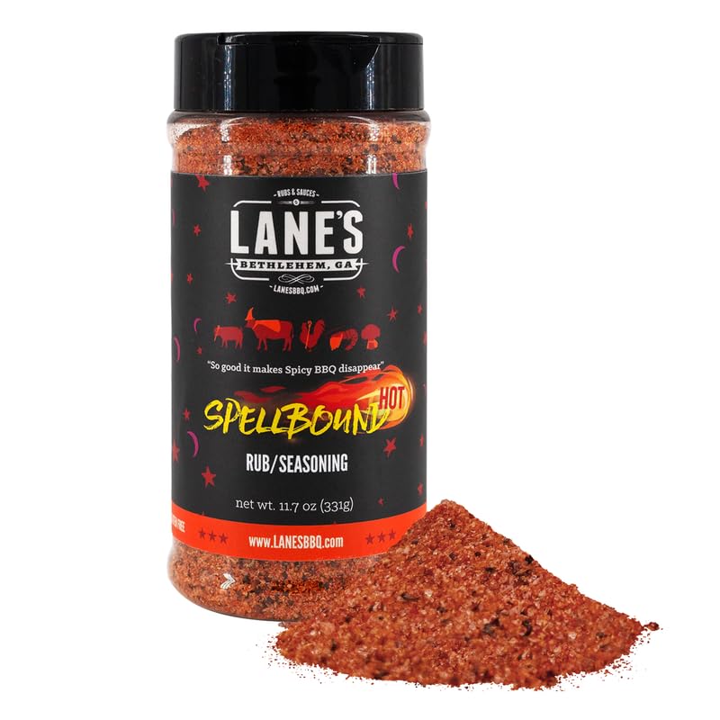 Lanes Hot Sweet and Spicy Pork Rub Seasoning, All-Natural, 12 Oz