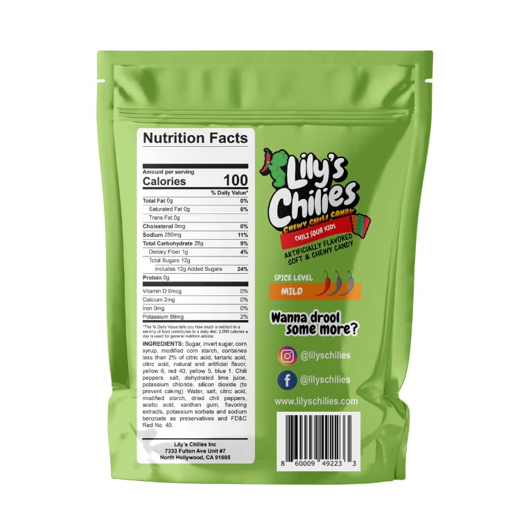 Lilys Chilies, Sour And Chili Chewy Candy (Chili Kids)