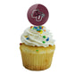 Cumberland University Primary Logo Cupcake Picks Toppers Decoration Set Of 6