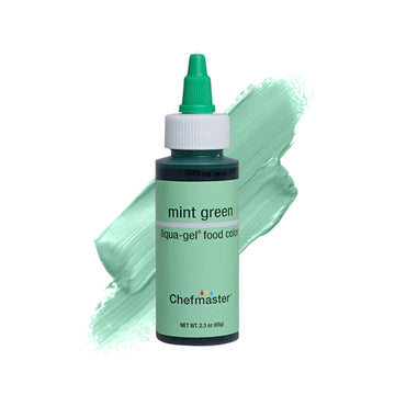 Chefmaster Liqua-Gel Food Coloring, Mint Green, Professional-Grade Dye for Icing and Frosting, 2.3 Fl Oz