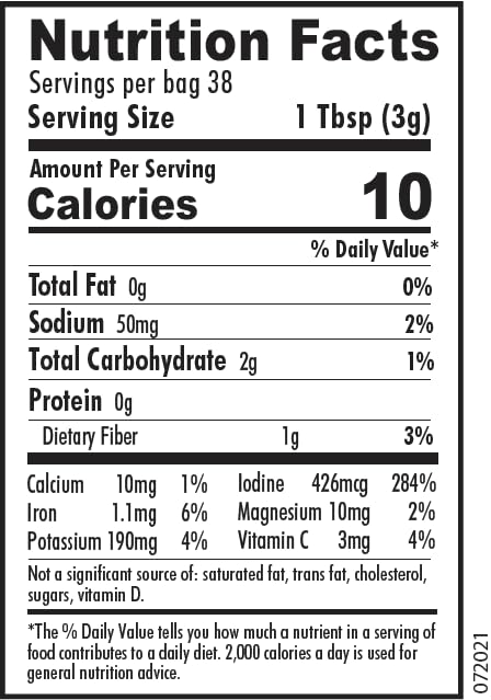 Maine Coast Sea Vegetables Dulse Flakes 4 oz Bag - Wild Atlantic - Organic Seaweed