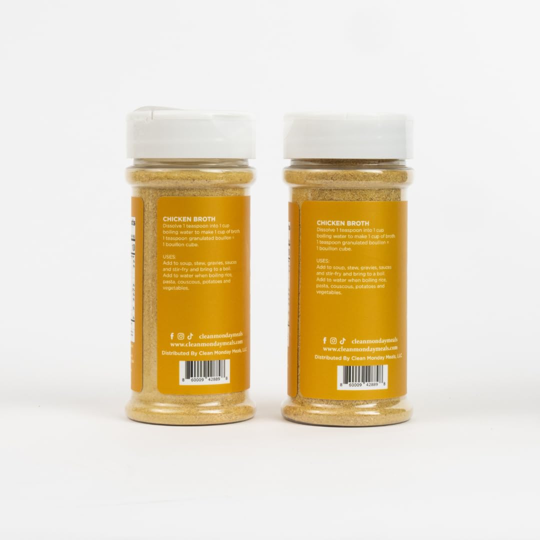 Clean Monday Meals | Chicken Bouillon | Gluten-Free, No artificial flavors or additives | 2 Pack