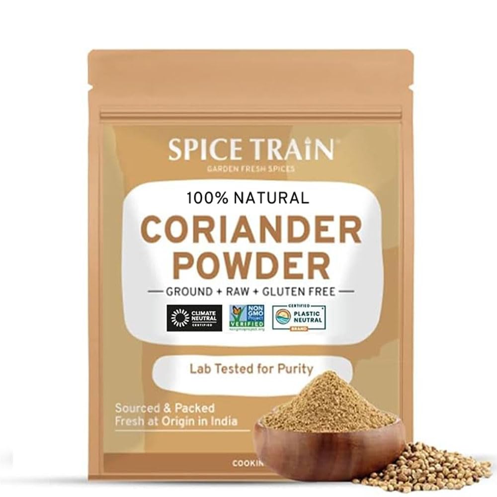 Spice Train Coriander Powder (397G14Oz) Non Gmo, Gluten Free, 100% Raw, Sourced From India, Ground Spice For Cooking, Packed In